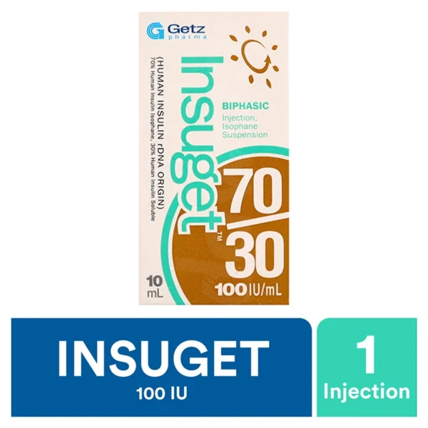 Insuget 70/30 Injection 100Iu/Ml