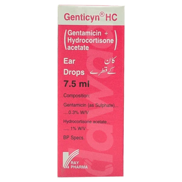 Genticyn Hc Ear Drops 7.5Ml