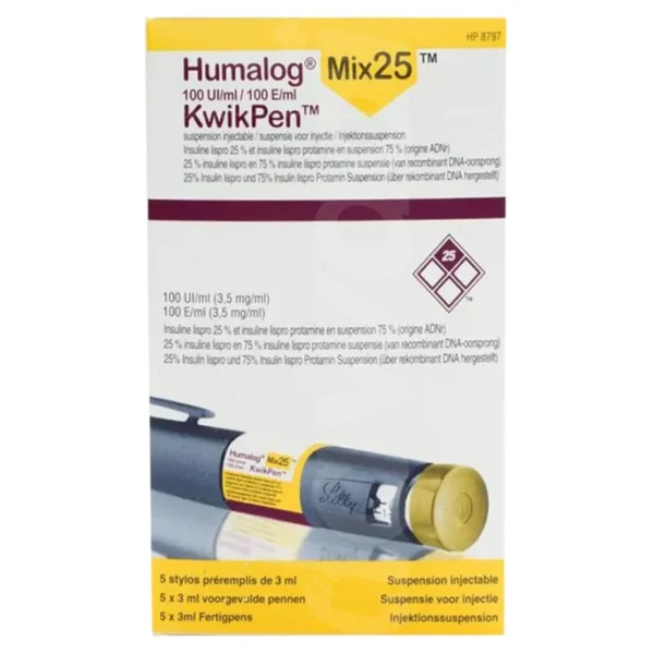 Humalog Mix 25 Kwikpen Injection 100U/Ml