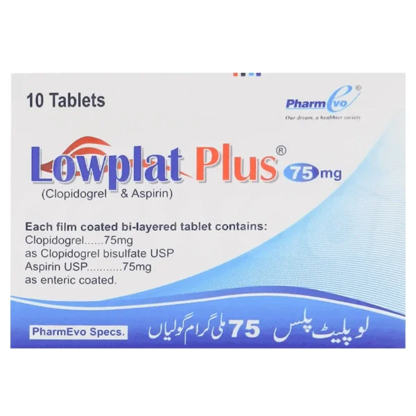 Lowplat Plus Tablets 75/75Mg