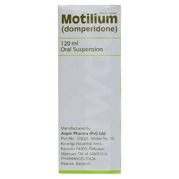 Motilium 120Ml Suspension 5Mg/5Ml