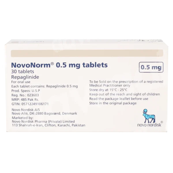 Novonorm Tablets 0.5Mg