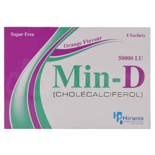 Min-D Sugar Free Powder Sachets 50,000Iu