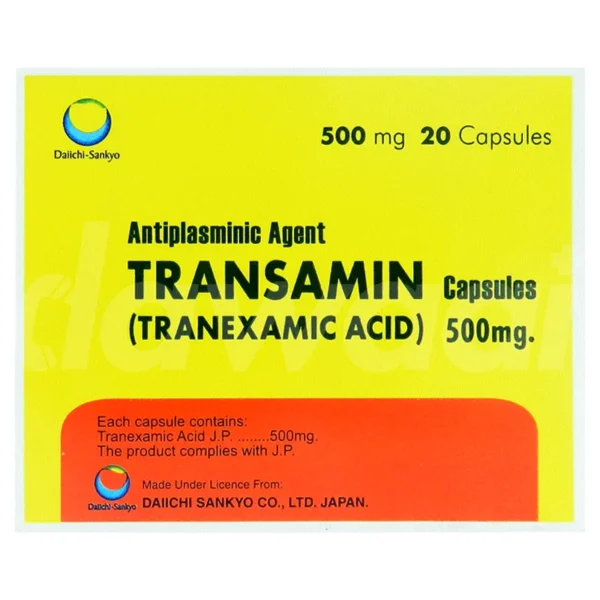 Transamin Capsules 500Mg