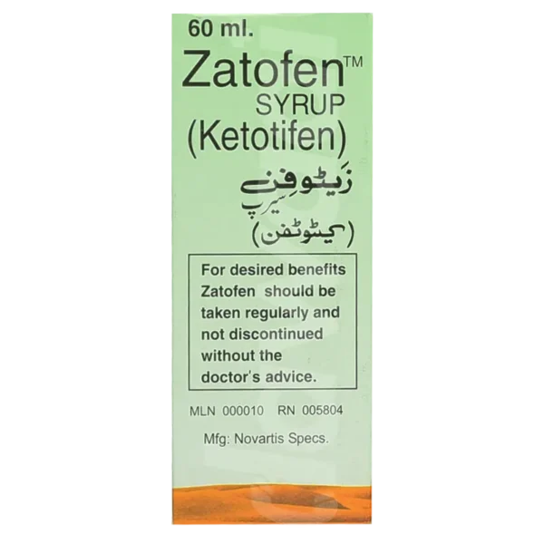 Zatofen Syrup 60Ml