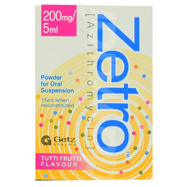 Zetro 15Ml Suspension 200Mg/5Ml